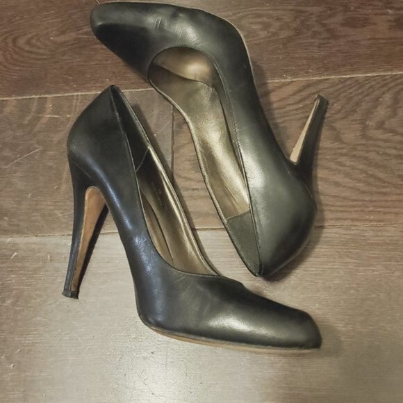 Aldo Genuine Leather Classic Black Stilettos- Euro38 = 7-7.5US​ fit - Picture 15 of 16